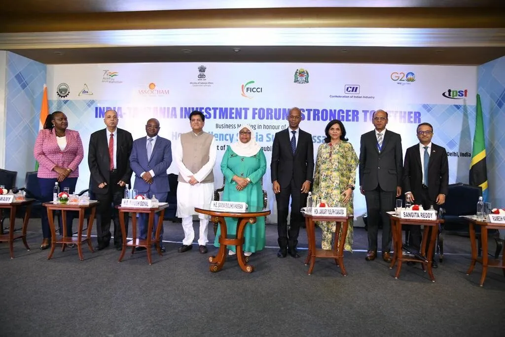 INDIA-TANZANIA INVESTMENT FORUM Business Meeting in honour of Her Excellency Samia Suluhu Hassan President of the United Republic of Tanzania – 2023