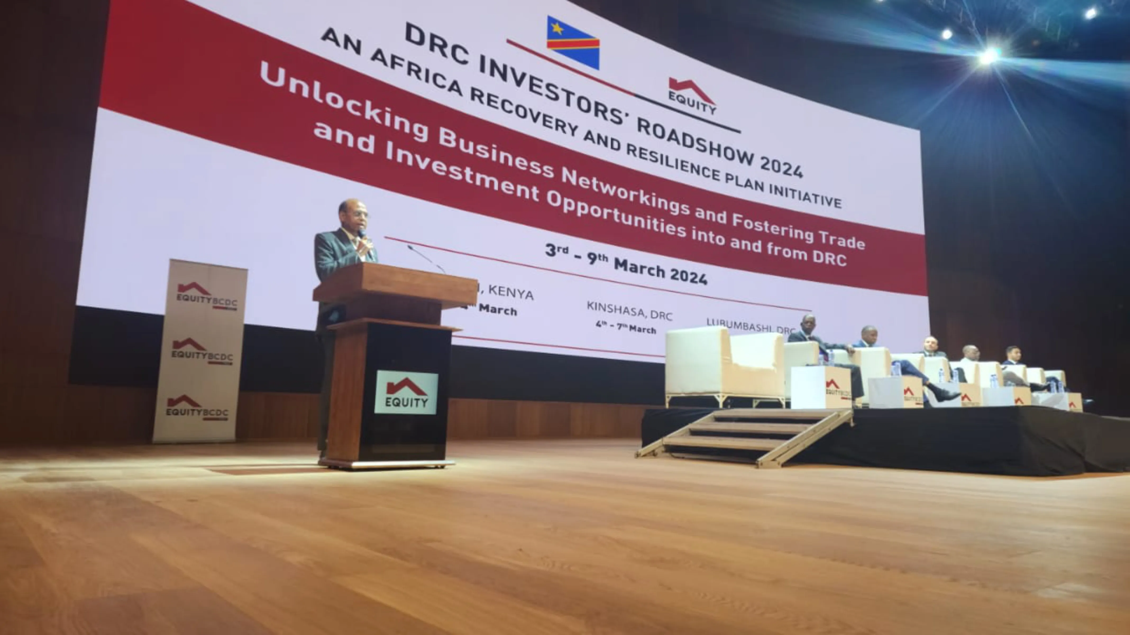 Delivering Speech at Business Networking and Trade Investment Opportunity Equity Forum at Democratic Republic of Congo