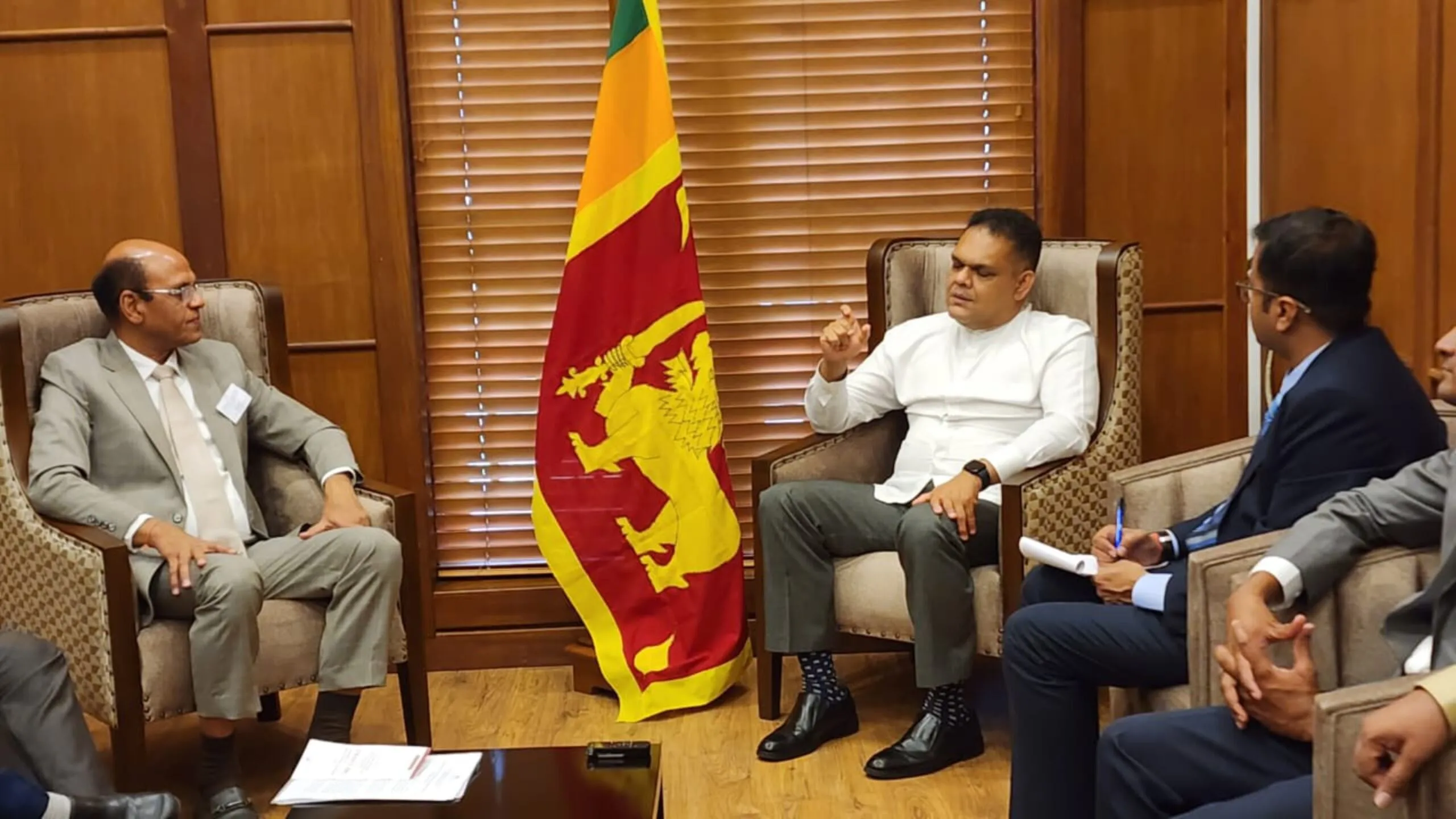 Business Discussion with His Excellency Santosh Jha, High Commissioner of India, at Sri Lanka